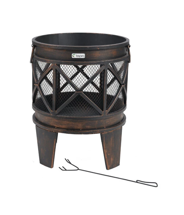Tepro Feuerstelle/ Feuerkorb Gracewood, Ca. Ø42/H53 Cm 4 Tepro Feuerstelle/ Feuerkorb Gracewood, Ca. Ø42/H53 Cm – Bild 2
