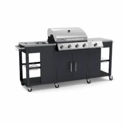 Tepro Gasgrill-Küche 'Clarksburg' 5 Brenner, Edelstahl, 198 X 112 X 59 Cm