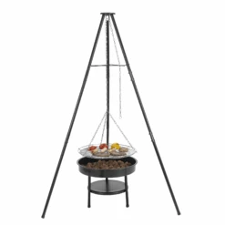 Tepro Dreibein-Schwenkgrill 'Cary' Schwarz Ø 46,5 Cm