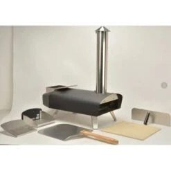 Tepro Pellet-Pizzaofen Danbury Schwarz-Edelstahl -Gartenwelt Verkauf 769370 2400 03