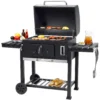 Tepro Holzkohlegrill »Grillwagen Toronto XXL«, BxTxH: 152x73x137 Cm, Mit 2 Grillrosten Und Pizzastein Vorrichtung